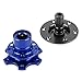 6-Hole Pull Ball Bearing Style 2 inches Thick Steering Wheel Short Quick Release Hub Adapter (Blue)