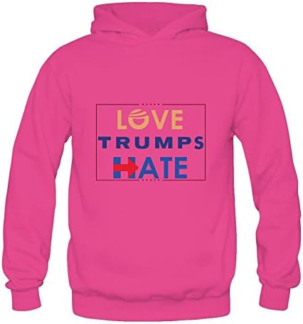 DE VSSL Love Trumps Hate Authentic 2016 Women's Long Sleeve Pullover Hoodies/Sweatshirt