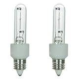 Bulbrite KX60CL/E12 60W KX-2000 Krypton/Xenon T3 Clear Bulb, Candelabra Base - 2 Pack