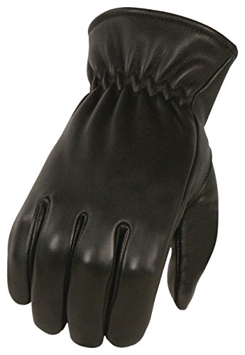 Milwaukee Leather Men's Unlined Deerskin Gloves with Cinch Wrist  (Black, X-Small)