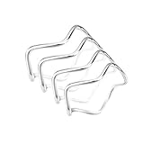 925 Sterling Silver Wave Stackable Knuckle Midi or Thumb Rings Set of Four (4) Rings 1mm, Size 3