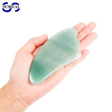 Senreal 3pcs jade gua sha massage board face back foot …
