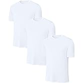 Clothe Co. Men's Moisture-Wicking T-Shirts Stretch Crewneck Soft Tees for Men,3 Pack