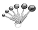 MEKBOK Stainless Steel Measuring Spoons - Set of 6 Accurate Spoons Including 1/2 Tablespoon and 1/8 Teaspoon Measuring Spoon - Gift Box