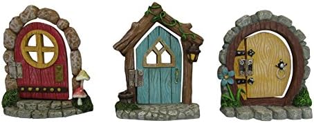 Ganz 3 Inch High Hinged Miiature Fairy Doors - Set of 3