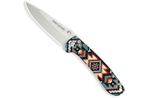 WHISKEY BENT HAT CO. Catch Pin Lock Satin Folding Knife (Southwest Sand)