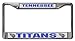 Rico Industries NFL Tennessee Titans Standard Chrome License Plate Frame, 6 x 12.25-