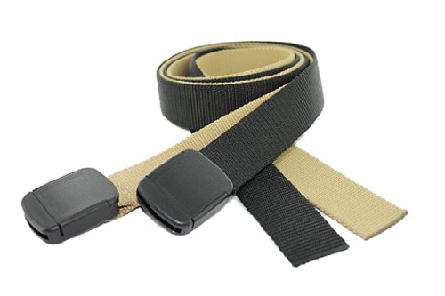 Big & Tall Hiker Web Belt 2-Pack Made in USA by Thomas Bates