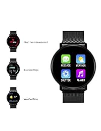 Amerzam Smart Watch for Android iOS Phones,Activity Fitness Tracker Waterproof with Heart Rate Monitor Sleep Tracker Step Counter for Women and Men