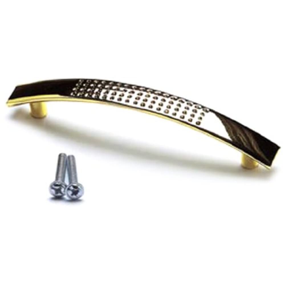 Merriway® BH01076 Dimpled D Style Brassed Handle, 96 mm