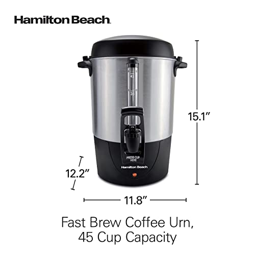 Hamilton Beach 40521 Coffee Urn and Hot Beverage Dispenser, 45 Cup