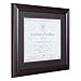 Dax 11x14 Classic Rosewood and Black Wall Frame with Black and Red Mat For 8.5x11 Document, Wall or Tabletop Display, 1 frame