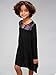 Truly Me Big Girls Tween Ombre Sequins Yoke Long Sleeve Dress, Black, 7-16