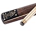 CUESOUL 57 inch 3/4 Jointed Snooker Cue Set Handcraft -Rosewood Butt-Ash Shaft-Mini Extension-Telescopic Butt End Extension-Leatherette Black Case CSSC014