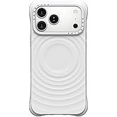CASETiFY Ripple iPhone 17 Pro Max Case [Silicone/Compatible with Magsafe / 6.5 ft. 2X Military Grade Drop Protection] - White