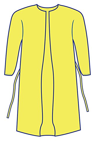 Personal Touch Yellow Impervious Isolation Gown Indivually Wrapped (Case of 10) - Thumbnail 3