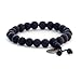 9mm Peach Wood Beads Tibetan Buddhist Prayer Wrist Mala Bracelet