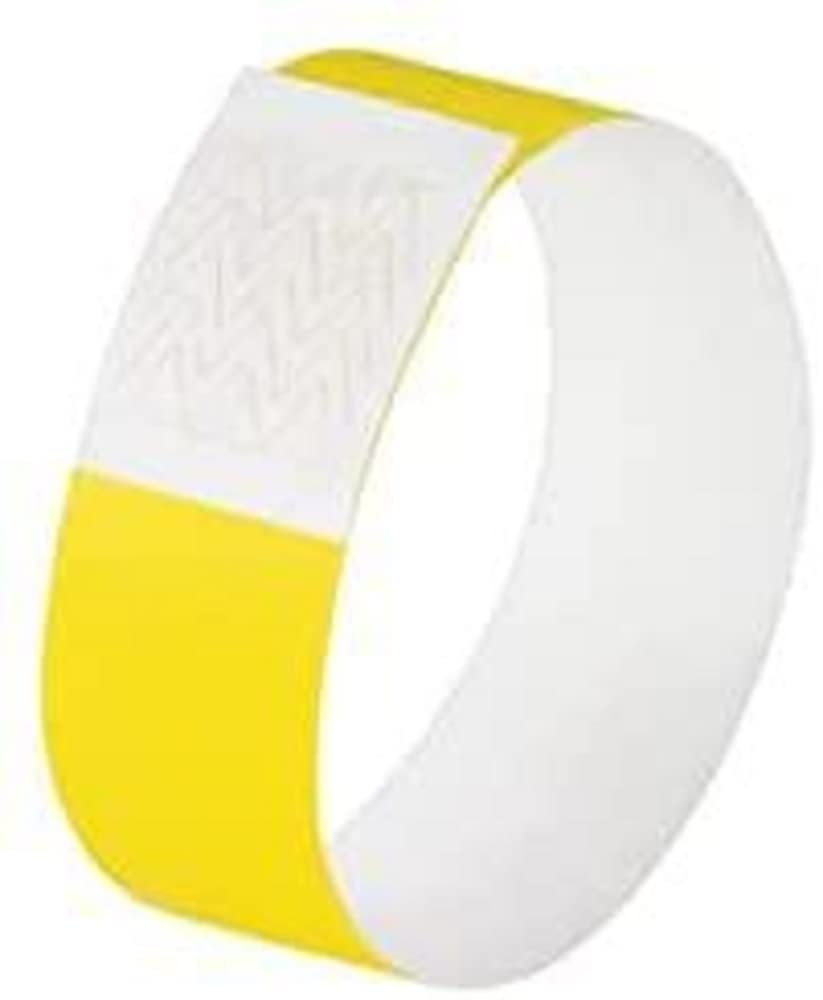 SIGEL EB213 Event Wristband, soft, 25.5 x 2.5 cm, neon Yellow, 120 Pieces