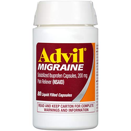 Advil Migraine (80 Count) Pain Reliever Liquid Filled Capsules, 200mg