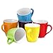 Bruntmor 16 Oz Plain Coffee Mug Set of 6, Large 16 Ounce Ceramic Mugcup Set In Multiple Color, Best Coffee Mug For Your Birthday Gift
