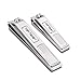 TOP TENG® Deluxe Brushed Stainless Steel Sharpest Nail Clippers Set in Gift Box | Fingernail + Toenail Clippers Set | Perfect Nail Cutter for Men & Women - Makes a Great Gift