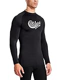 Baleaf Men's Long Sleeve Surf Shirt Rashguard Swim Tee UPF 50+