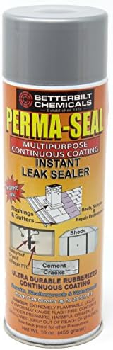 Flexible Liquid Rubber Seal Aerosol Spray Flex Sealant by Perma Seal - instant leak sealant &amp; multipurpose coating - Gray 16 OZ (1 x Pack)