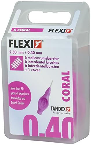 Tandex Flexi interdental brushes pink microfine, 6 pieces