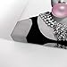 Smile Art Design Audrey Hepburn Bubble Gum Chewing Gum Black and White Canvas Print Pop Art Home Decor/Iconic Wall Art/Gallery Wrapped Canvas Art Stretched/Ready to Hang (12 x 8)