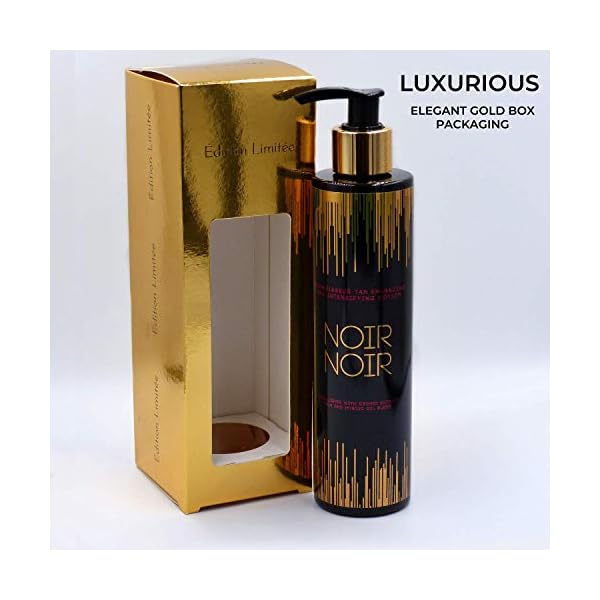 Onyx Noir Noir Luxury Sunbed Cream - Deluxe Tan Enhancer for Gradual Tanning Effect - Dark Tanning Lotion for Fast Tan…