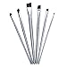 Ngwall Paint Brush Set Round Nylon Hair Stylist Acrylic Watercolor (Gray 6pcs)