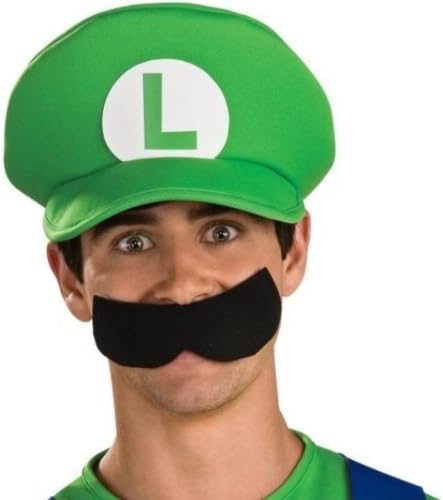 Amazon 2点セット スーパーマリオブラザーズ ルイージ ヒゲ 帽子 コスチューム 大人用 ハロウィン コスプレ 衣装 仮装 面白い キャラクター 学園祭 キャップ 野球帽 Br Br 並行輸入品 コスプレ 仮装 通販