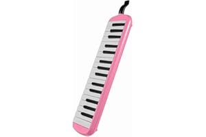 RASTKY 32 Keys Premium Plastic Melodica Air Piano Keyboard with Soft Blow Pipe Blowing Nozzles for Beginners and Adults, Pink