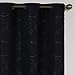 Eclipse Meridian 84-Inch Blackout Window Curtain Panel, Black