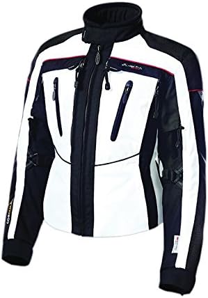 Olympia Moto Sports Women's Expedition All Season Transition Jacket (Ivory/Black, Medium)
