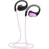 Ourlife Bluetooth Headphones, Wireless Headphones Sport w/Mic IPX5 Waterproof HD Stereo Sweatproof Earbuds for Gym Running Workout 8 Hour Battery Bluetooth V4.1 (Pink)