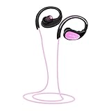 Ourlife Bluetooth Headphones, Wireless Headphones Sport w/Mic IPX5 Waterproof HD Stereo Sweatproof Earbuds for Gym Running Workout 8 Hour Battery Bluetooth V4.1 (Pink)
