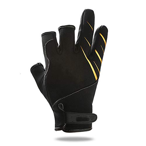 Herbst- und Winter-Angelhandschuhe für Männer und Frauen Winddichte und warme Outdoor-Angelhandschuhe DREI-Finger… – Bild 3
