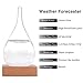 GGPOWER Storm Glass Water Drops Weather Forecast Bottle Storm Bottle Meteorological Display Bottle Creative Glass Crafts Home Decoration (Mini 6-12)