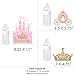 Big Dot of Happiness Little Princess Crown - Pink and Gold Princess Baby Shower or Birthday Party Centerpiece Sticks - Table Toppers - Set of 15
