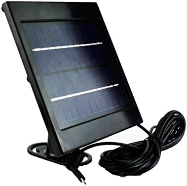 POPMAS Solar Panel for Ring Stick Up Cam, Power Outdoor Camera with More Efficient Solar Charging