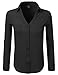 DRESSIS Women's Roll Up Sleeves Button Down Blouse