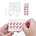 TXEsign Adhesive Wall Phone Holder Mount for Smartphones iPhone External Battery Wall Holder Mount (Silky White & Transparent)