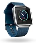 Fitbit Blaze Smart Fitness Watch, Blue, Silver, Large