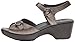 Dansko Women's June Flat Sandal, Pewter Nappa, 40 EU/9.5-10 M US
