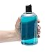 Baire Bottles 16 oz Empty Plastic Bottles with Squeeze Top for Shampoo Bottles, Lotion Bottle, Hand Sanitizer, 6 Pack, Waterproof Labels, PET, BPA Free USA (Clear with Black Disc, Damask Labels)