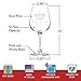 DU VINO Queen Funny Novelty Wine Glass - 12.75 oz. - Humorous Present for Mom, Women, Friends, or Her - Bridal Shower, Engagement or Wedding Favor - Made in USA
