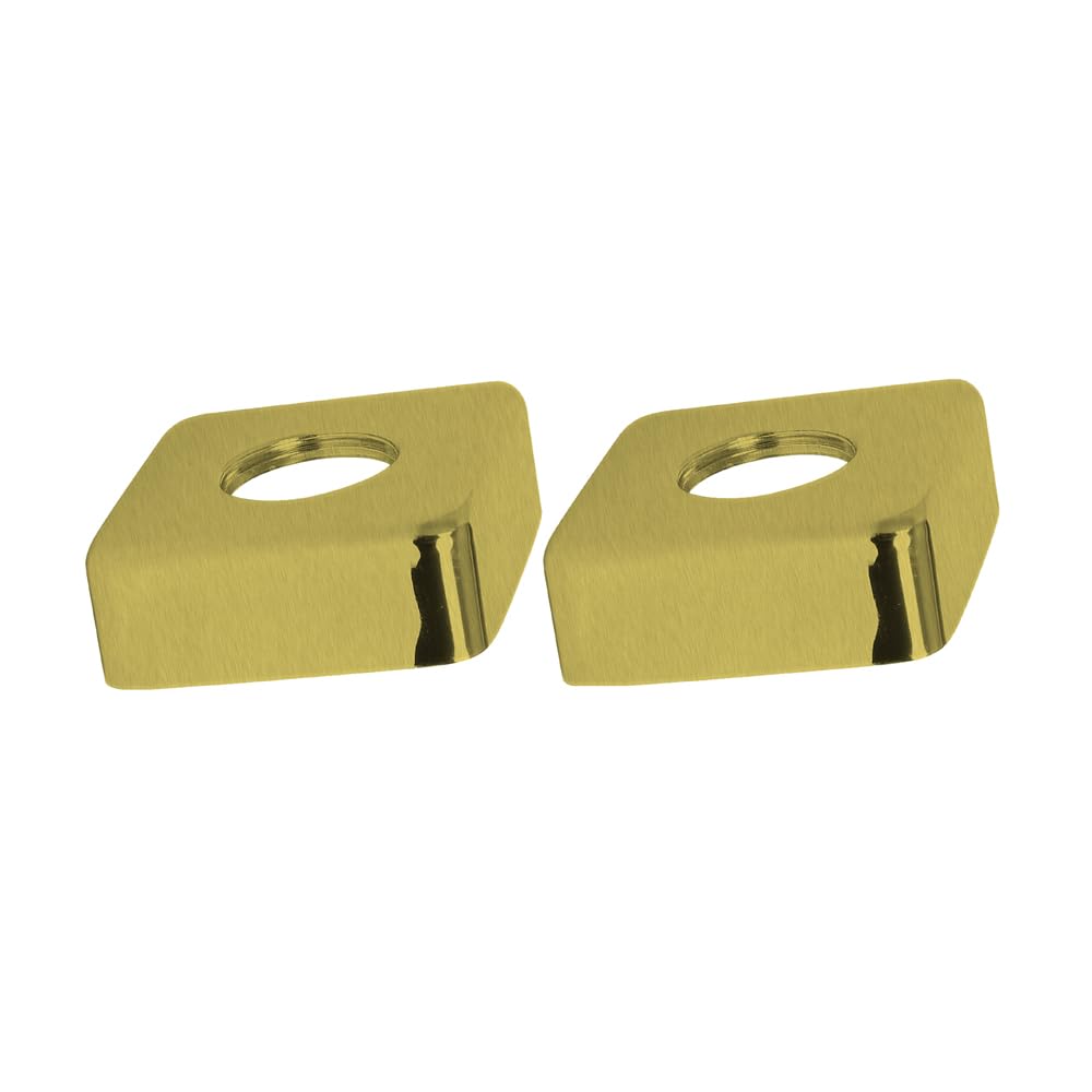 Brushed Gold Square Shower Plates – Elegant Brushed Gold Finish for a Luxurious Bathroom, 60mm x 60mm x 20mm, Perfect for Shower Heads, Ceiling Plates, and Valve Covers