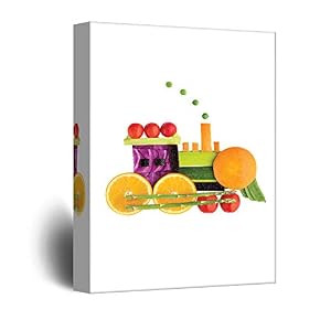 Funny Colorful Fruits Print