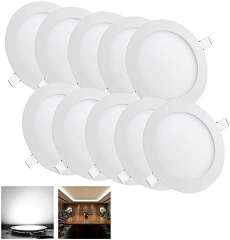 THNAYA 10 Round LED Recessed Ceiling Panel Down Light Bulb 9W
